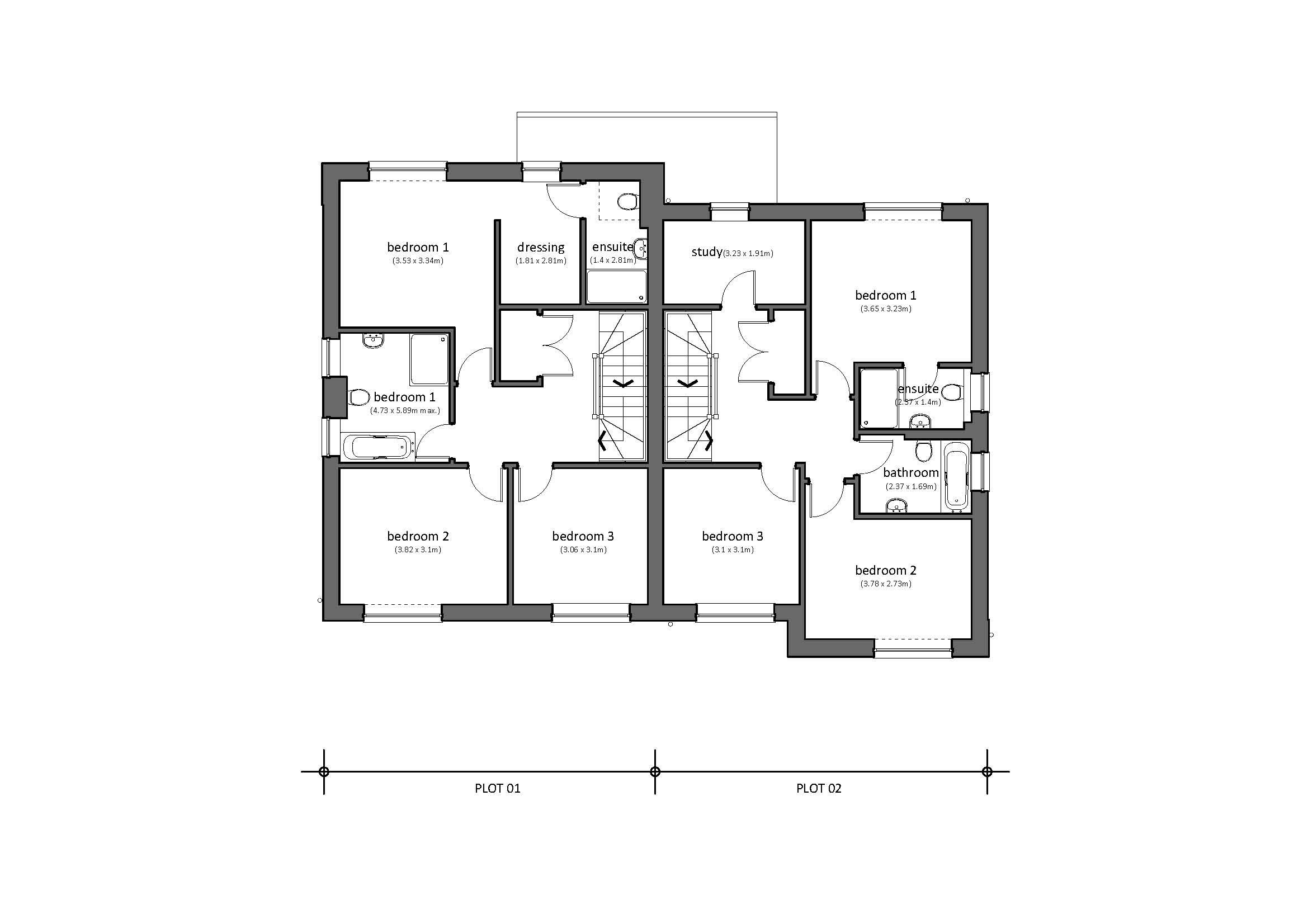 Plot 1 & 2 First Floor