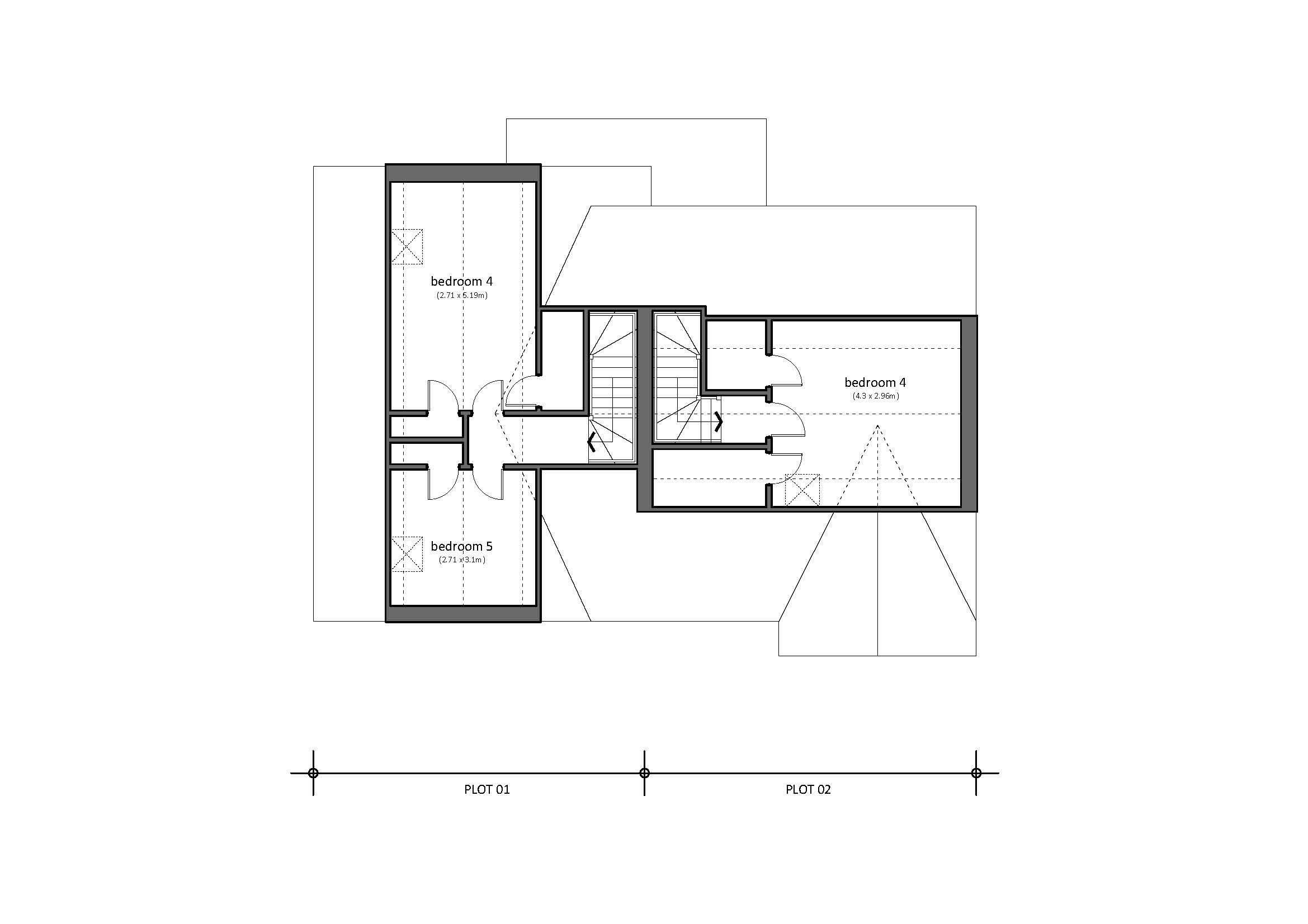 Plot 1 & 2 Second Floor
